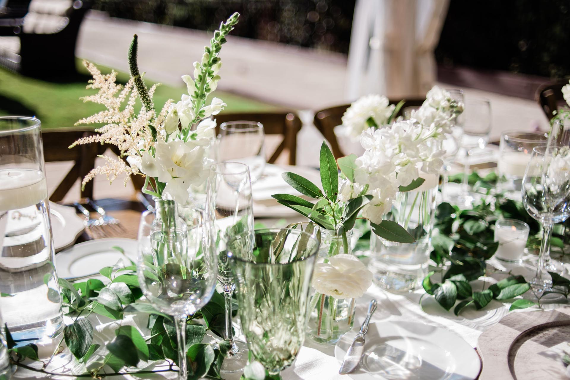 elegant outdoor wedding private residence