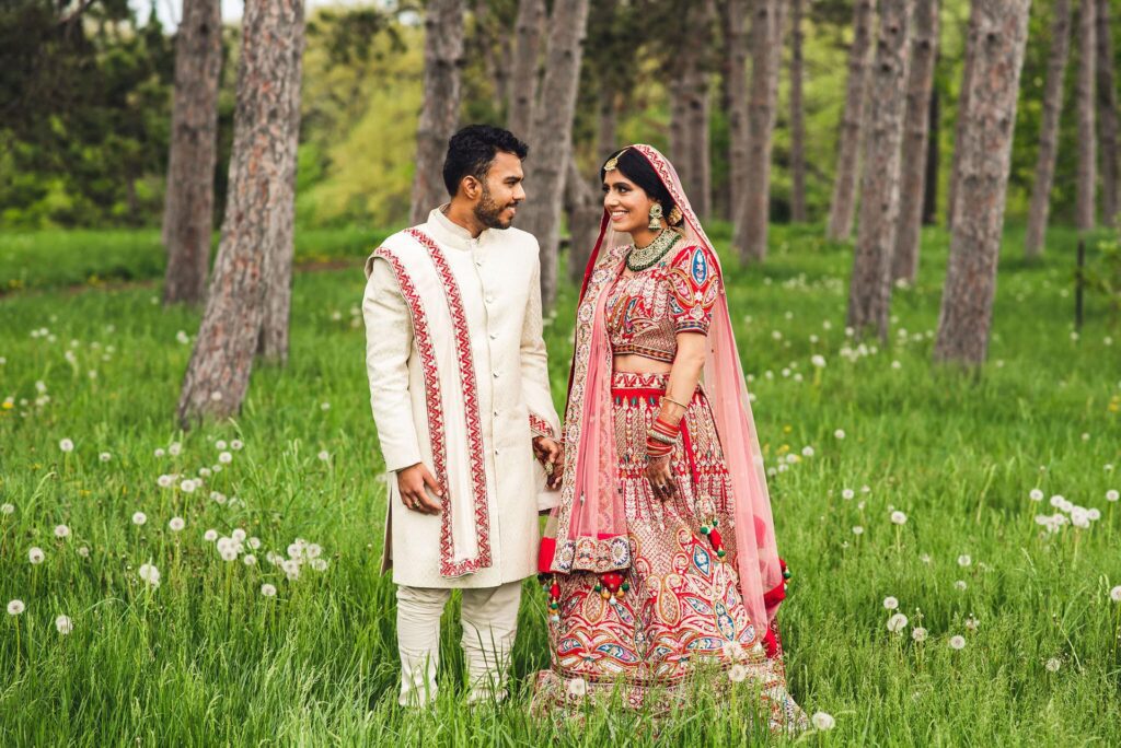 indian wedding at the morton arboretum