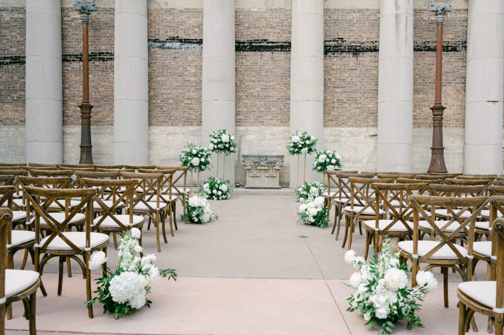 wedding ceremony at Artifact Events in Chicago