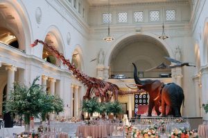 Event setup at The Field Museum in Chicago