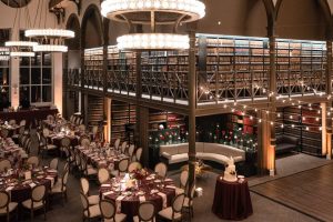 Fall wedding reception at The Library at 190 S LaSalle in Chicago